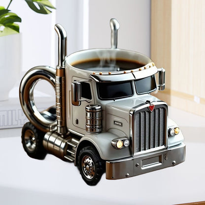 Keramikbecher in Lkw-Form, handgefertigtes Geschenk für Lkw-Fahrer