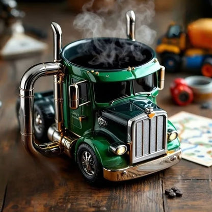 Keramikbecher in Lkw-Form, handgefertigtes Geschenk für Lkw-Fahrer