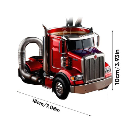 Keramikbecher in Lkw-Form, handgefertigtes Geschenk für Lkw-Fahrer