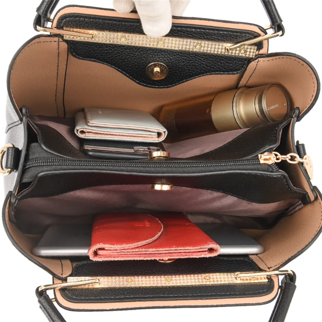 Vivian luksus skuldertaske med crossbody-rem