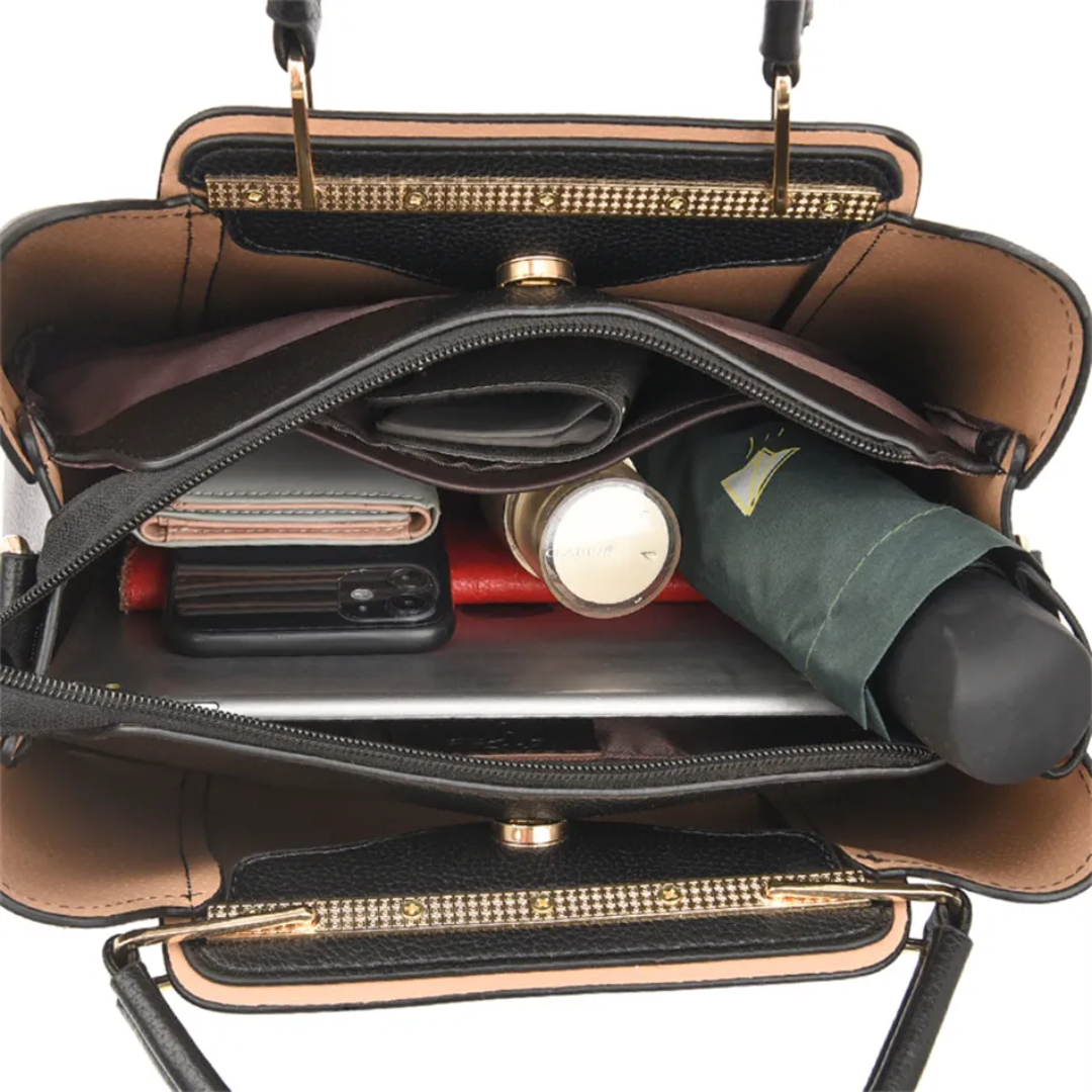 Vivian luksus skuldertaske med crossbody-rem