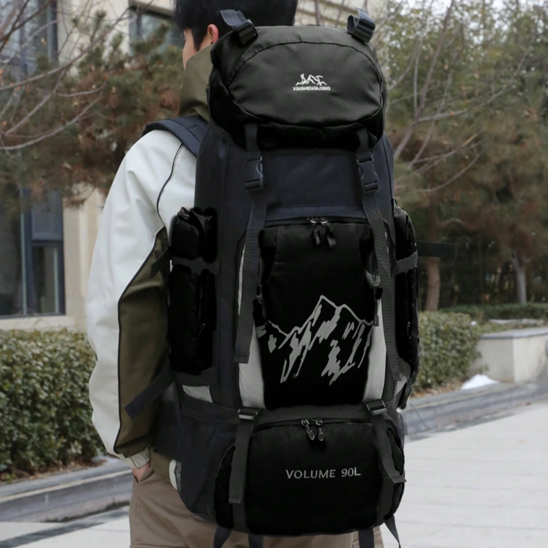 Wasserdichter 90L-Outdoor-Rucksack – groß, strapazierfähig und geräumig