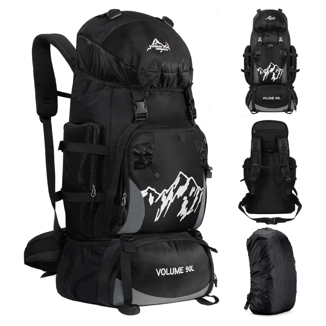 Wasserdichter 90L-Outdoor-Rucksack – groß, strapazierfähig und geräumig