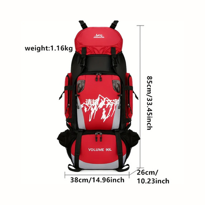 Wasserdichter 90L-Outdoor-Rucksack – groß, strapazierfähig und geräumig