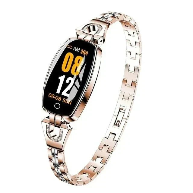 Wasserdichter Fitness-Tracker als Smart-Armband für Frauen mit Pulsmessung und Aktivitätsüberwachung