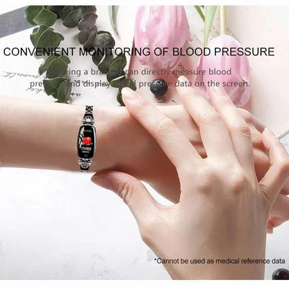 Wasserdichter Fitness-Tracker als Smart-Armband für Frauen mit Pulsmessung und Aktivitätsüberwachung
