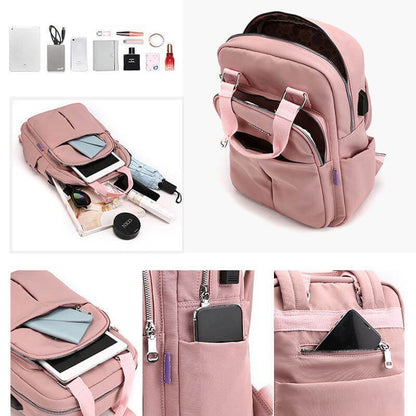 Zaino impermeabile multifunzione con porta di ricarica USB, per viaggi, lavoro e scuola