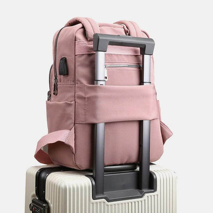 Zaino impermeabile multifunzione con porta di ricarica USB, per viaggi, lavoro e scuola