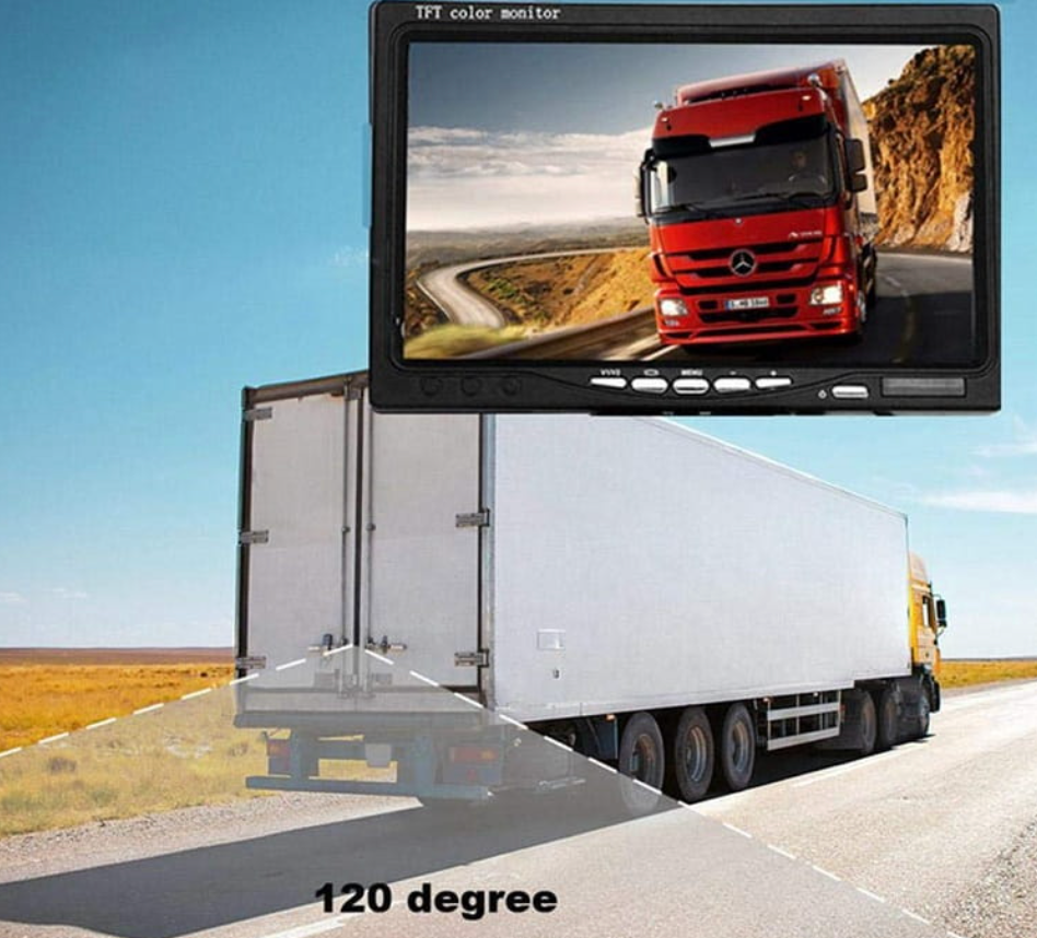Sistema di retromarcia wireless con schermo da 7 pollici per camion, rimorchio e camper