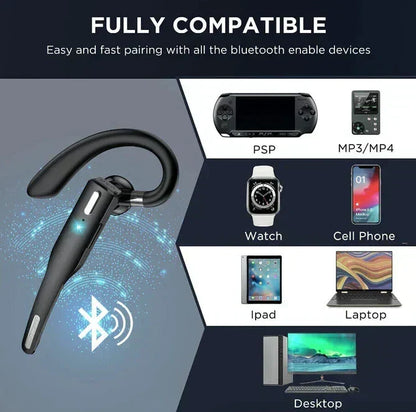 Cuffie Bluetooth wireless con doppio microfono, riduzione del rumore e lunga autonomia