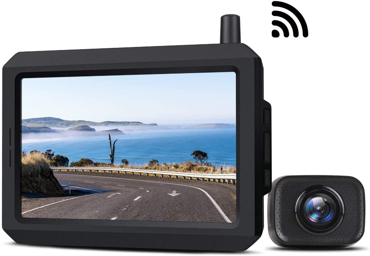 Kabellose Rückfahrkamera mit Monitor, Nachtsicht, wasserdichtes und kabelloses Rückfahrsystem