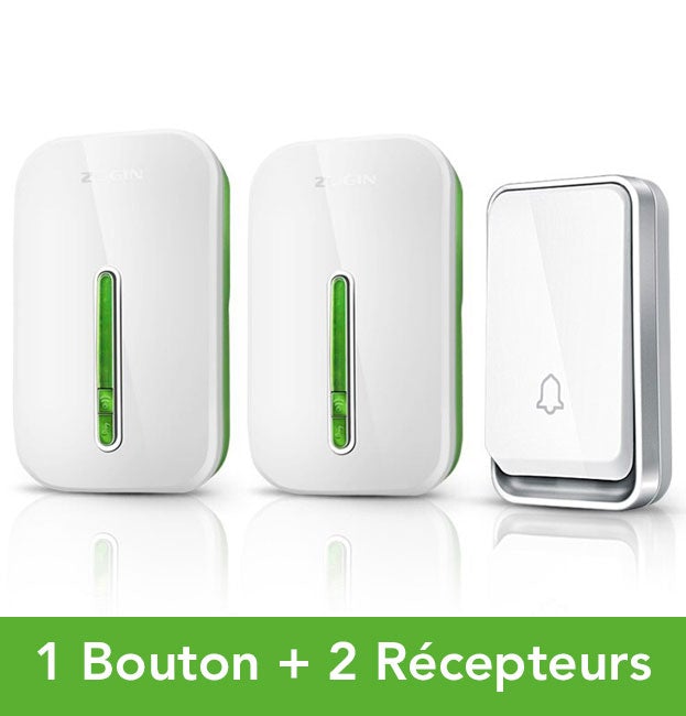 Campanello wireless senza batteria, impermeabile e con ampia portata