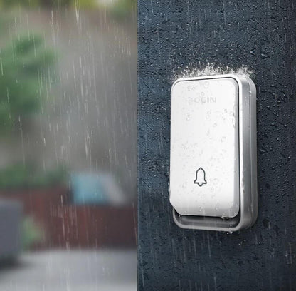 Campanello wireless senza batteria, impermeabile e con ampia portata