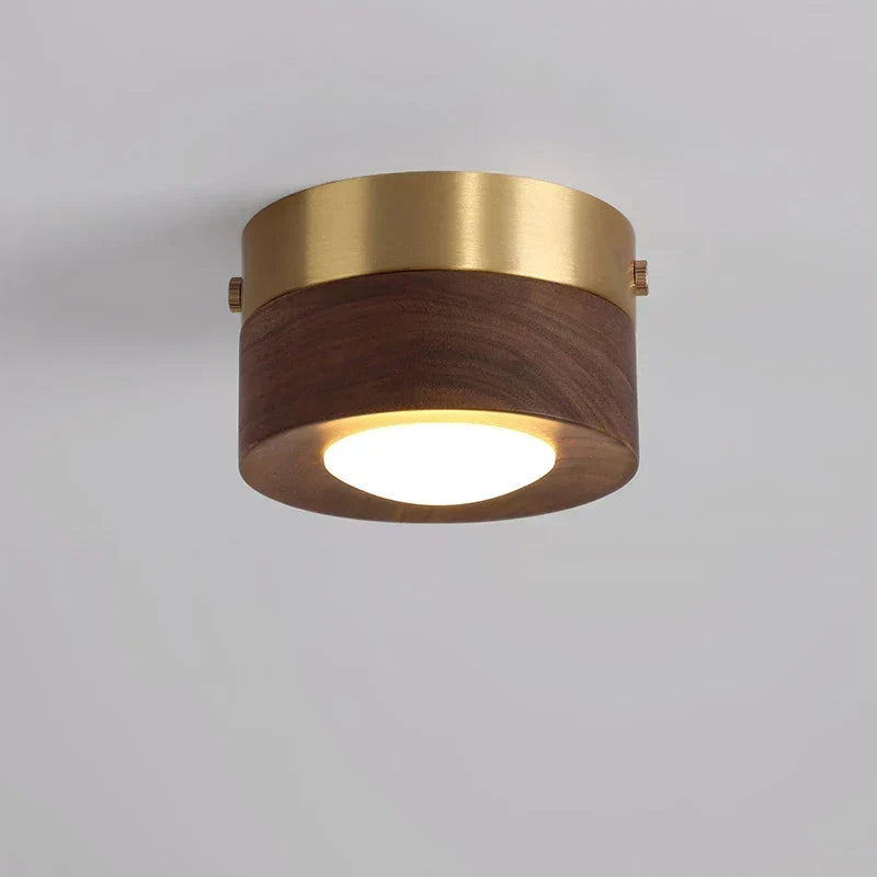 WoodenGlow Loftlampe i Valnøddetræ med LED Spot