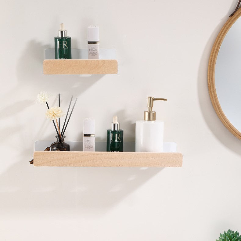 Woodify Duschwandregal ohne Bohren – Duschregal aus Holz