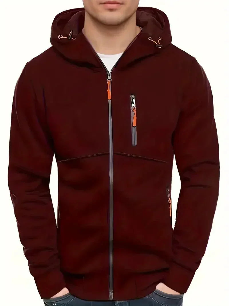Kapuzenpullover mit Reißverschluss für Outdoor-Aktivitäten – warm, bequem und vielseitig