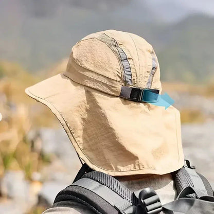 UV-Sonnenhut mit Nackenschutz und breiter Krempe – Effektiver Sonnenschutz