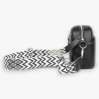 Elegante Crossbody-Tasche aus Leder für Damen mit kompaktem Design